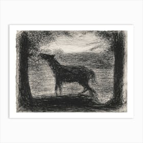 Foal, Le Poulain, Georges Seurat Art Print
