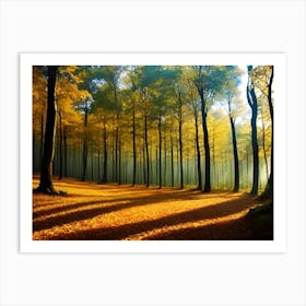 Autumn Forest 52 Art Print