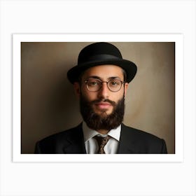 Jewish Man Portrait 03 Art Print