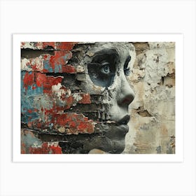 Temporal Resonances: A Conceptual Art Collection. Street Art Art Print