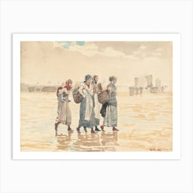 Four Fishwives On The Beach (1881), Winslow Homer Art Print
