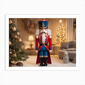 Christmas Nutcracker Art Print