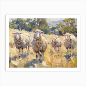 Sheep In The Grass 3 Art Print