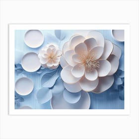 Paper Flowers 91 Art Print