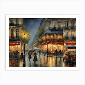 Paris At Night 5 Art Print