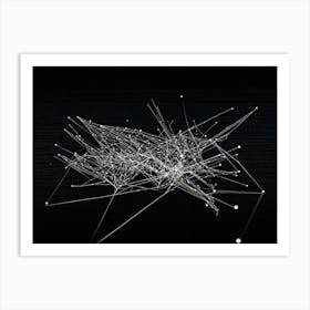 Abstract Composition Featuring A Black Hand Formed By A Constellation Of Arrows And Pointers Set In (1) Art Print