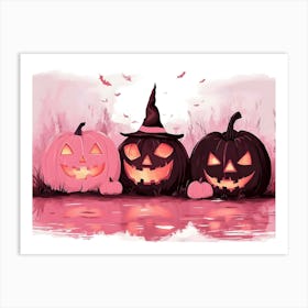 Halloween Pumpkins 66 Art Print