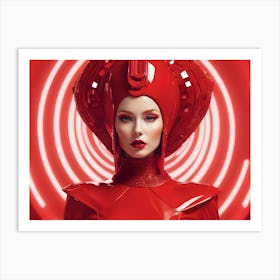 Red Dress Art Print