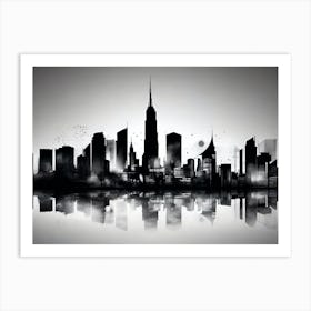 New York City Skyline 42 Art Print