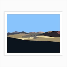 Spain, Lanzarote, Volcanos, Moon Lanscape Art Print