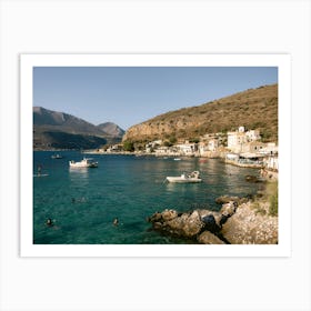 Greek Coastline Art Print