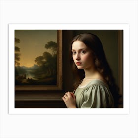 Portrait Of A Young Woman 5 Art Print