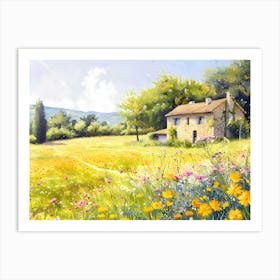 House In The Meadow Art Print