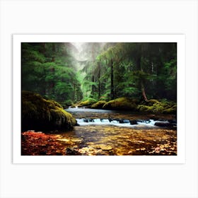 Forest Stream Art Print