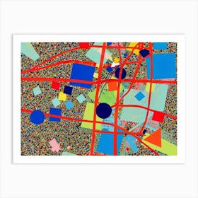 Abstract Cityscape Art Print