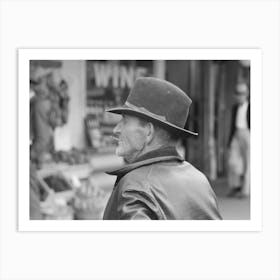 He Shuts His Eyes To The Future, Market Square, Waco, Texas By Russell Lee Art Print