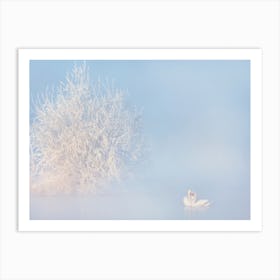 Love Story In The Winter Art Print
