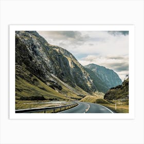 Rugged Mountain Highway Art Print