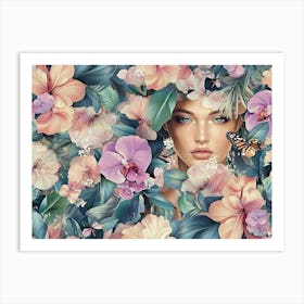 Flower Wall Art 12 Art Print