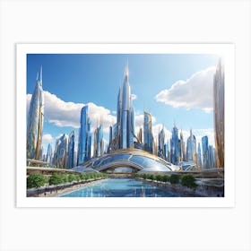 Futuristic City Art Print