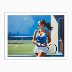 Tennis Player Art Print