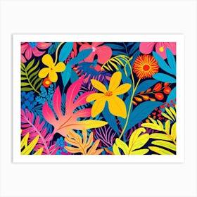 Tropical Flowers 2 Art Print