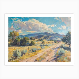 Western Landscapes Santa Fe New Mexico 3 Art Print