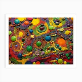 Exotic African Beads Abstract - AfriDesigns Art Print