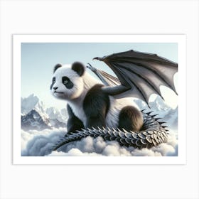 Panda-Dragon Fantasy 1 Art Print