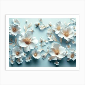 3d Flower 2 Art Print