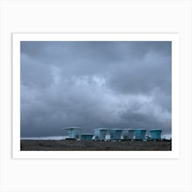 Storm at the beach, Carlsbad, CA. Art Print