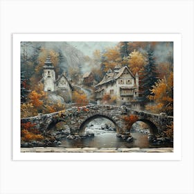 Autumn Village 2 Art Print