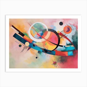 Contemporary Artwork Inspired By Wassily Kandinsky 1 Art Print