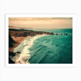 California Sea Ocean Pacific Waves Art Print