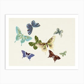 Japanese Butterfly, Cho Senshu (8) Art Print