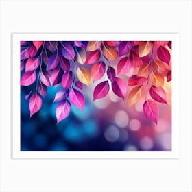 Colorful Leaves 7 Art Print