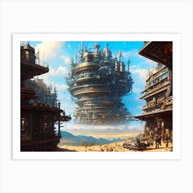 Futuristic City 17 Art Print