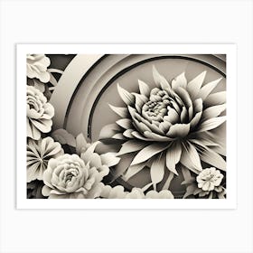 Chinese Flowers Art Print