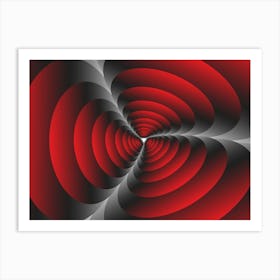 Retro Circles Art Print