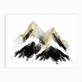 Gold Mountains 3 Art Print