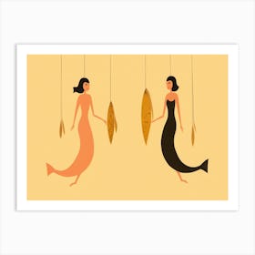 Mermaids Art Print