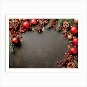 Christmas Background Art Print