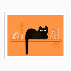 Halloween Cat 1 Art Print