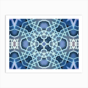 Celestial Star Pattern Watercolor And Alcohol Ink In The Author S Digital Processing Art Print