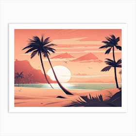 Vector Landscape 1 Art Print