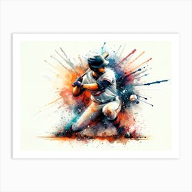 Baseball Player Art Print