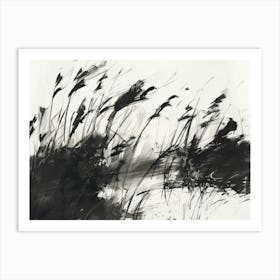 Black And White Ink On Paper Art Print