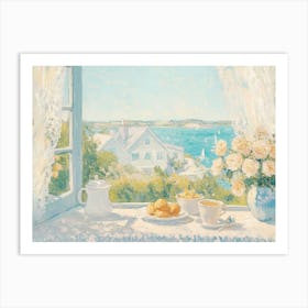 Breakfast At The Window Art Print