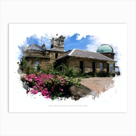 Sydney Observatory, Circular Quay & The Rocks, Sydney Art Print