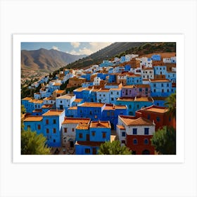 Chefchaouen City 1  Art Print